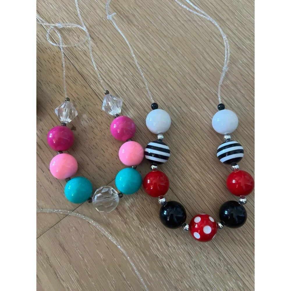 Toddler Girls Bubblegum Necklaces Bundle Lot - Picture 6 of 8